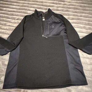 Spyder Black Quarter-Zip Pullover